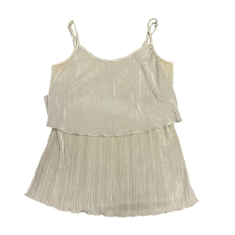 Fresh Brewed Y2K Gold Tank Top Size Large